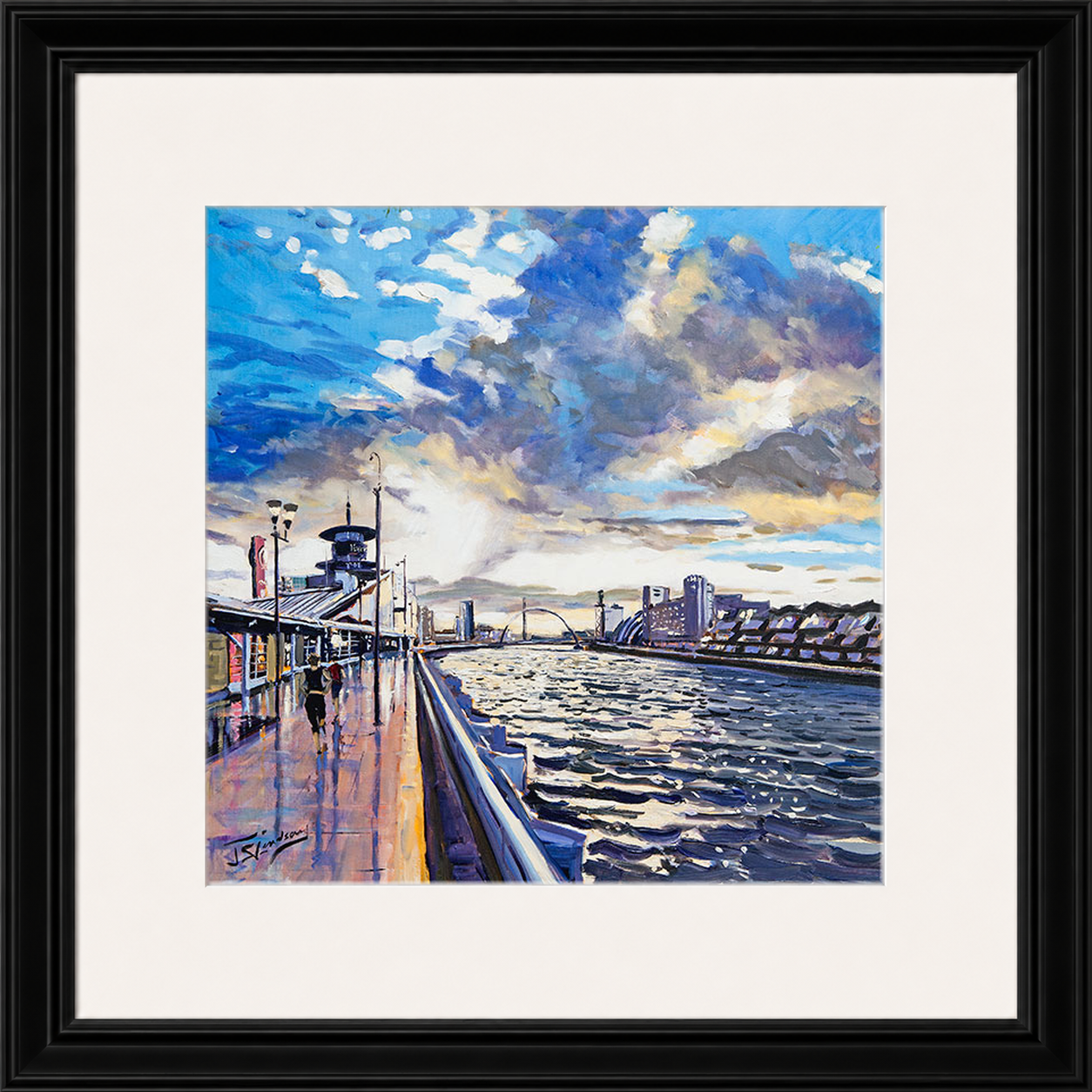 Sunset on the Quay, Glasgow by James Somerville Lindsay