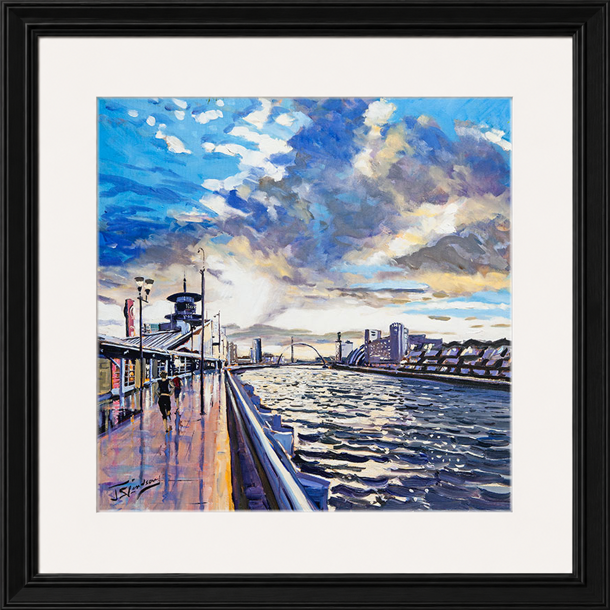Sunset on the Quay, Glasgow by James Somerville Lindsay