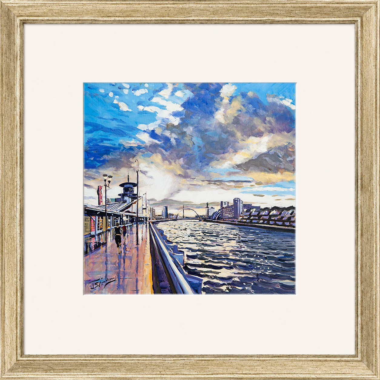 Sunset on the Quay, Glasgow by James Somerville Lindsay