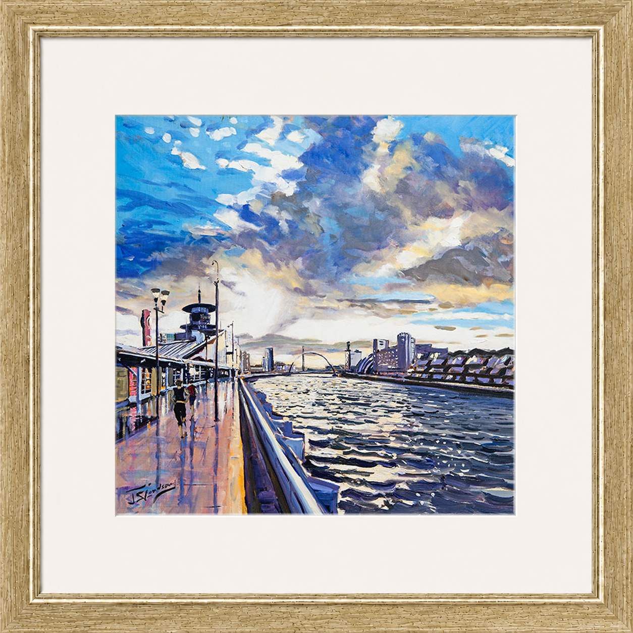Sunset on the Quay, Glasgow by James Somerville Lindsay