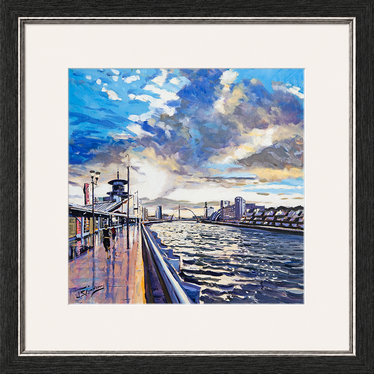 Sunset on the Quay, Glasgow by James Somerville Lindsay