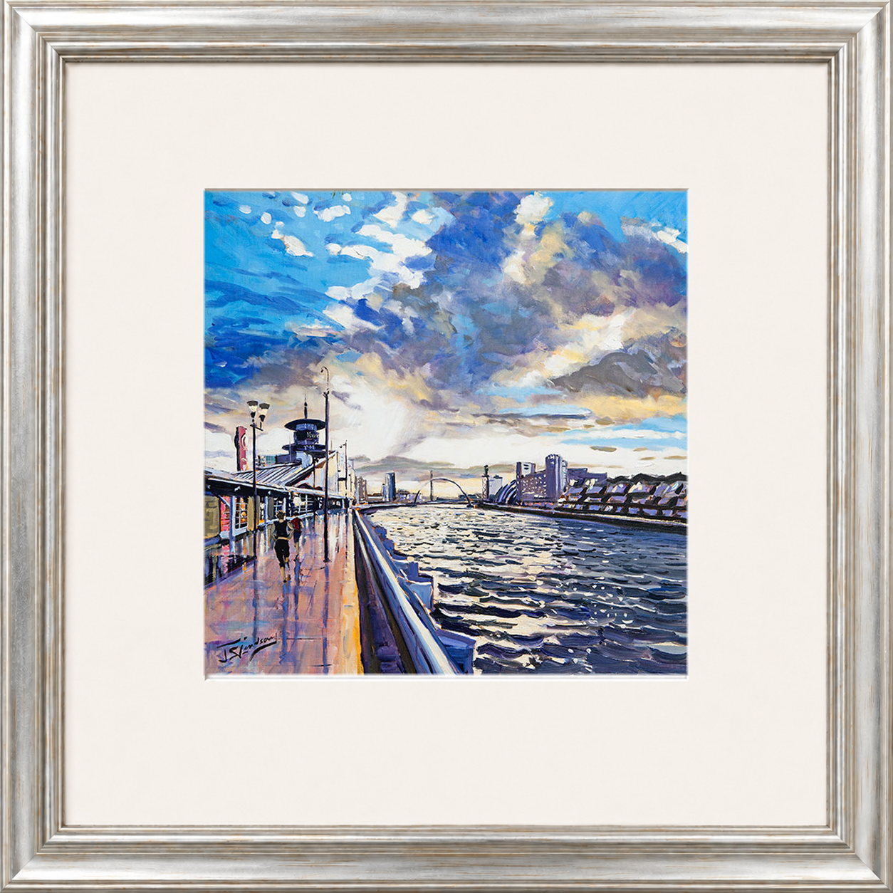 Sunset on the Quay, Glasgow by James Somerville Lindsay