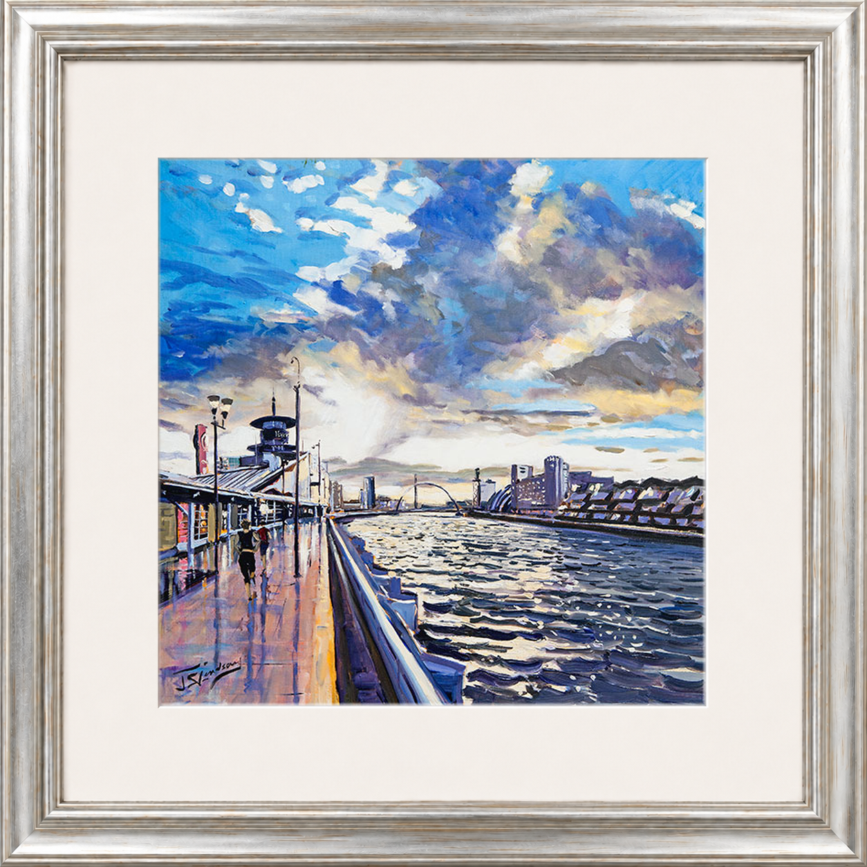 Sunset on the Quay, Glasgow by James Somerville Lindsay