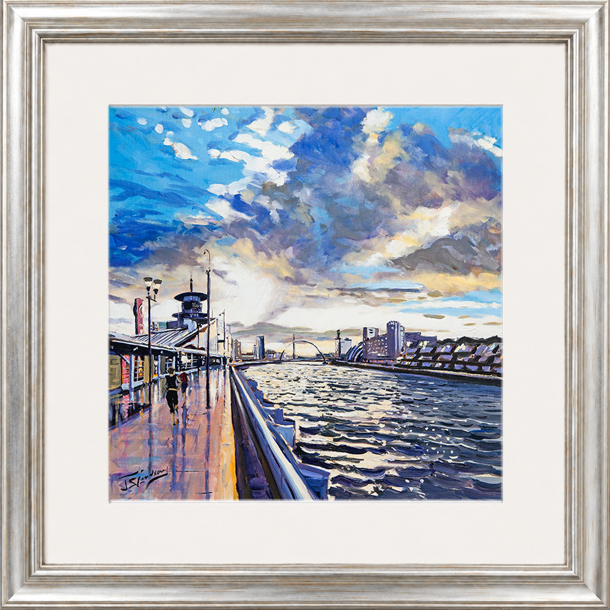 Sunset on the Quay, Glasgow by James Somerville Lindsay