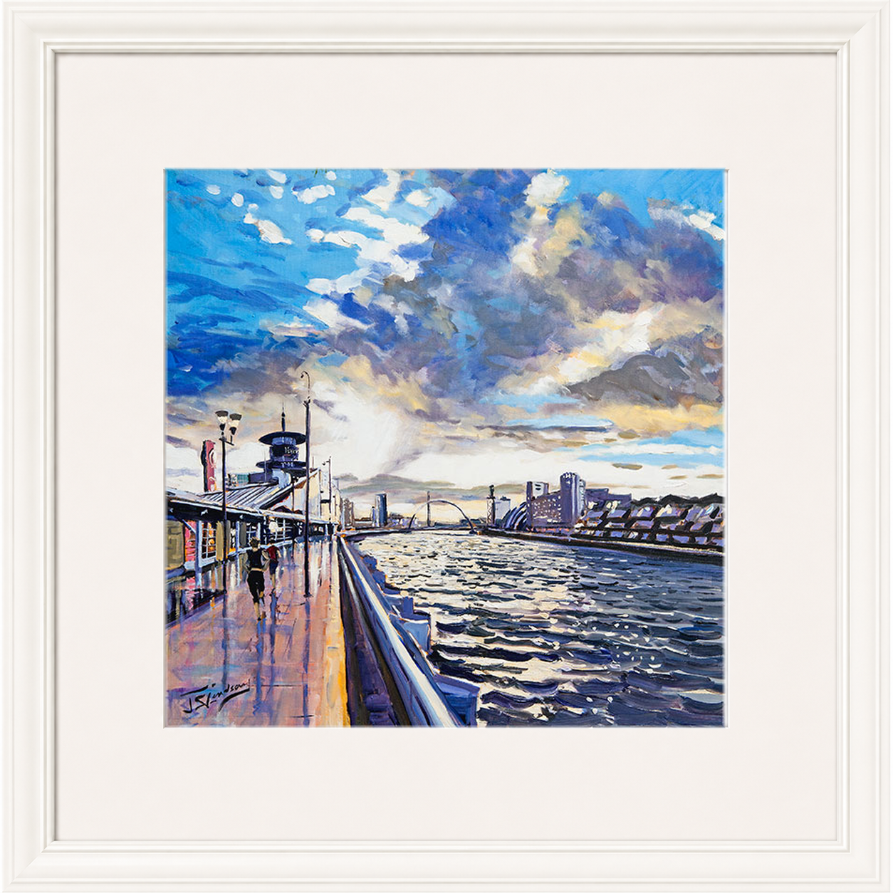 Sunset on the Quay, Glasgow by James Somerville Lindsay