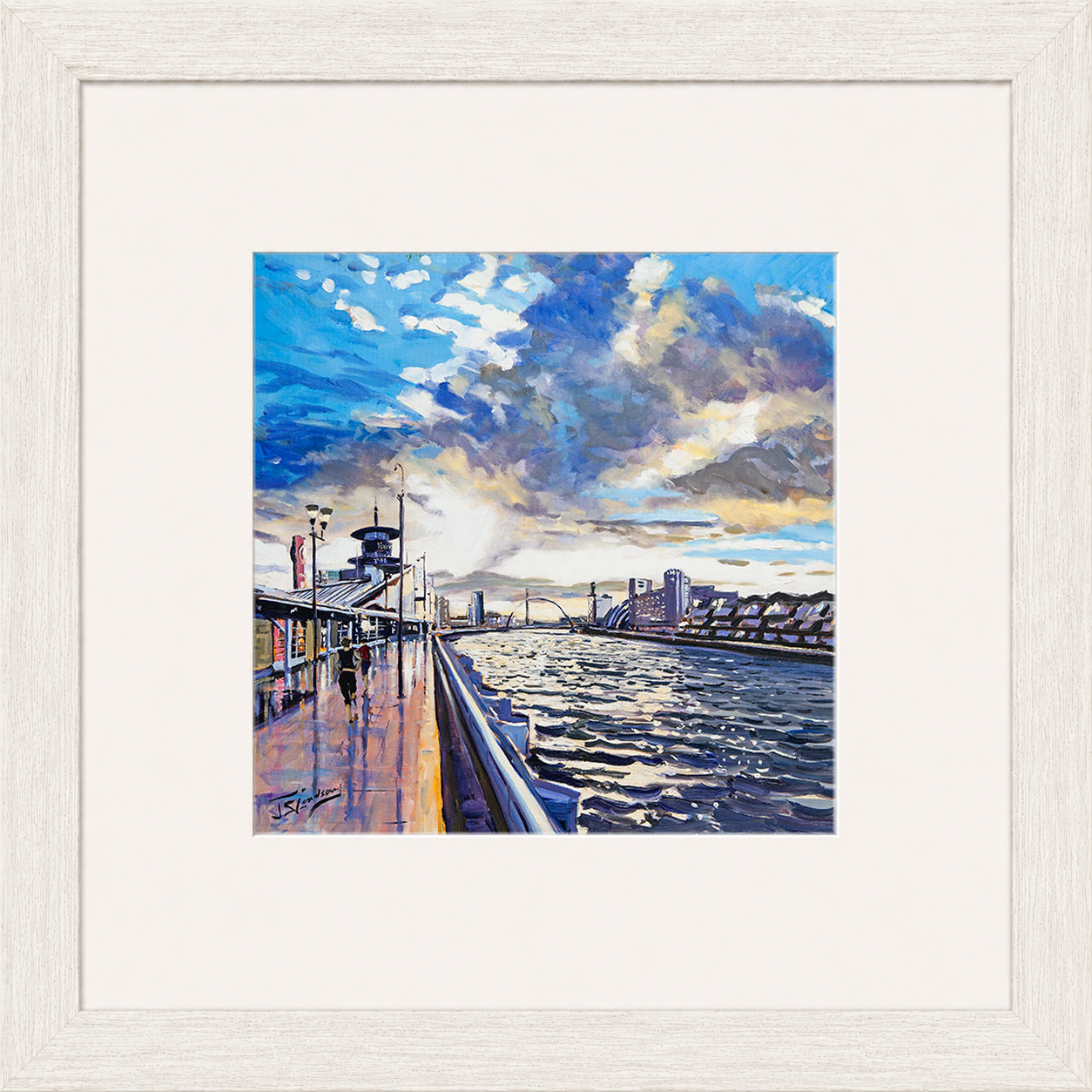 Sunset on the Quay, Glasgow by James Somerville Lindsay