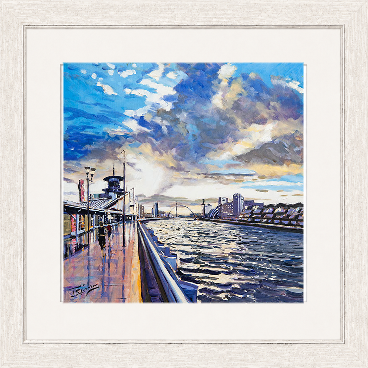 Sunset on the Quay, Glasgow by James Somerville Lindsay