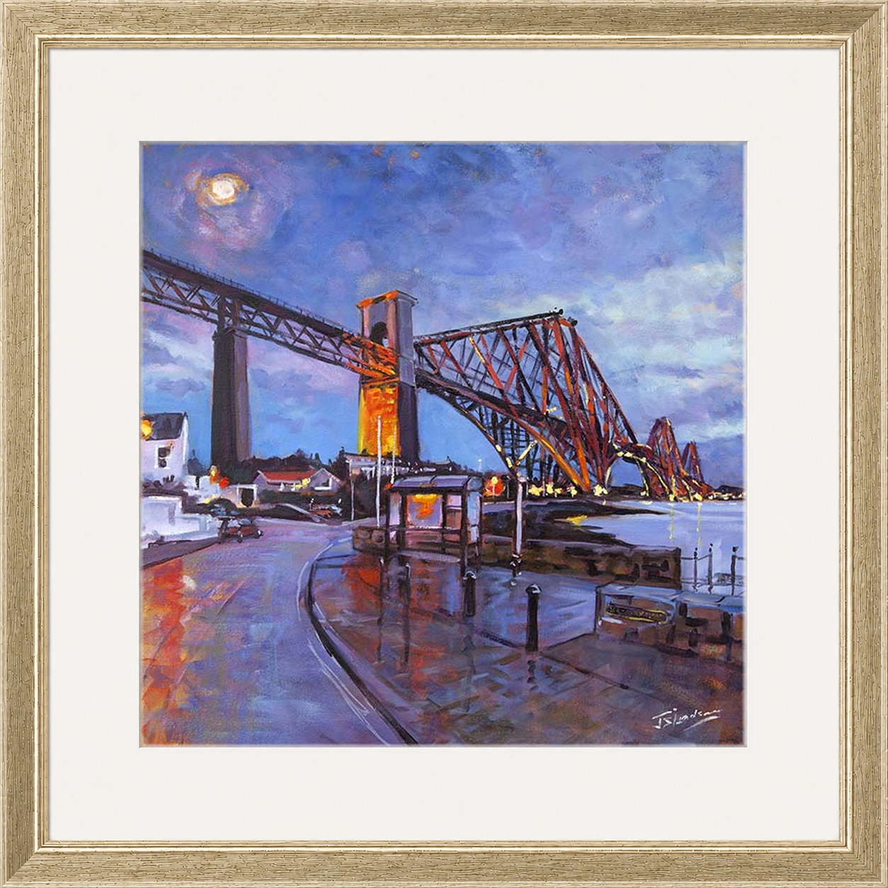 The Rail Bridge from North Queensferry by James Somerville Lindsay