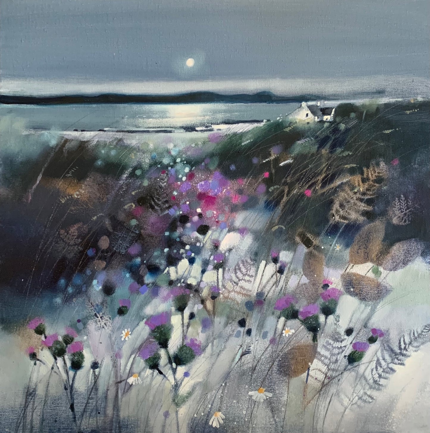 Thistles, Kintyre by Emma S Davis