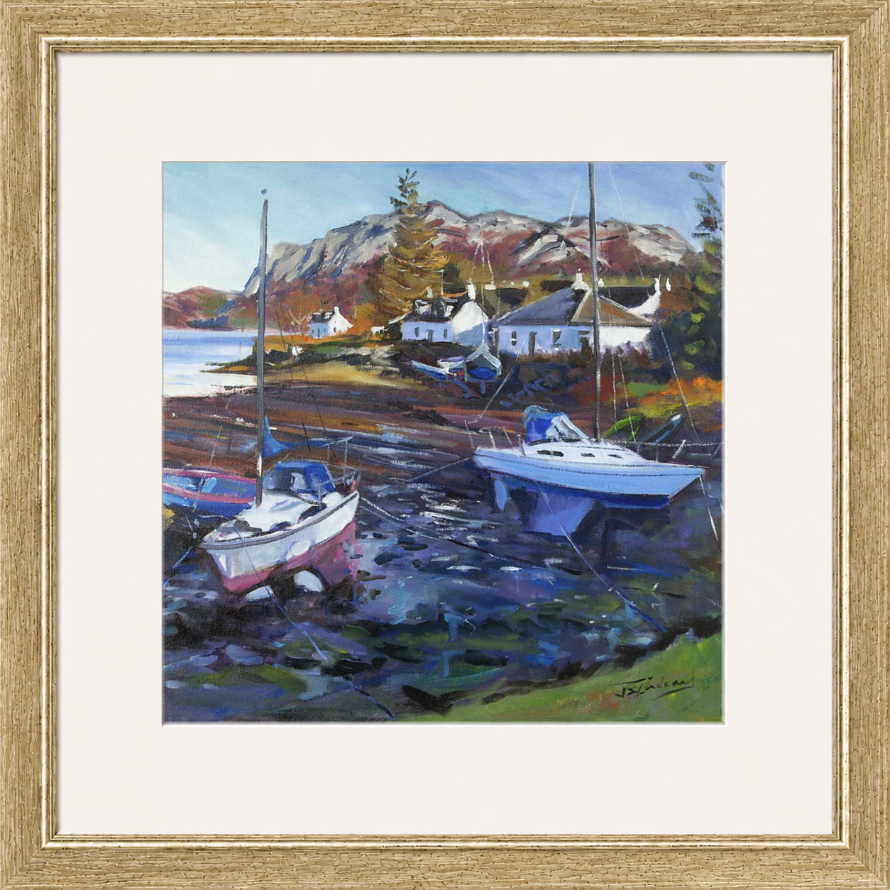 Tide Out, Plockton by James Somerville Lindsay