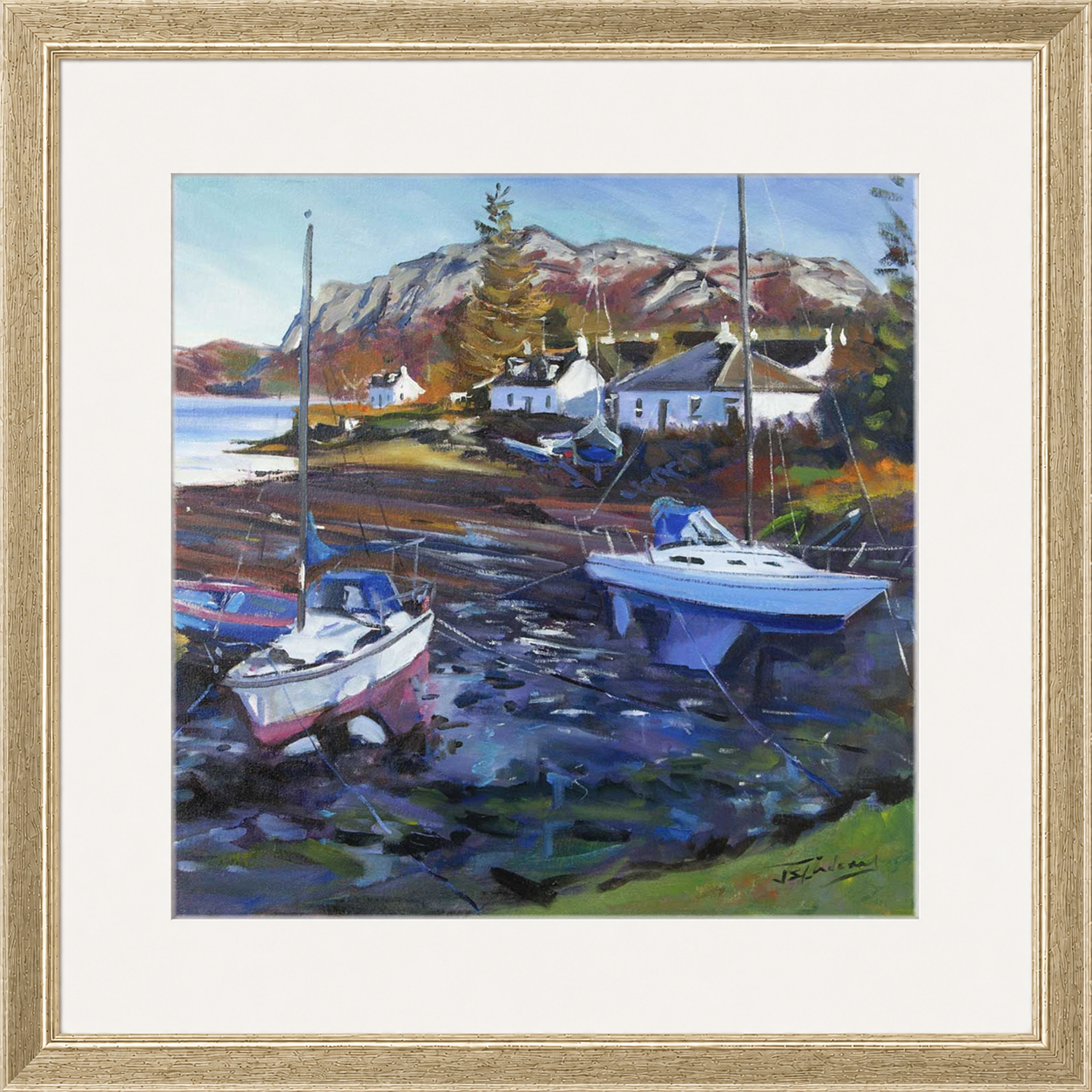 Tide Out, Plockton by James Somerville Lindsay
