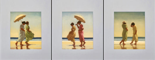 Summer Days Triptych Special Open Edition By Jack Vettriano