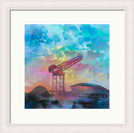 Finnestone Crane by Scott Naismith framed signed limited edition Scottish landscape wall art print - alternate product image 6