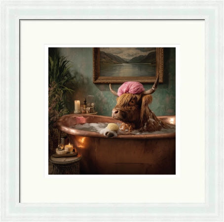 Pampered Cow by the Highland Cow Collective