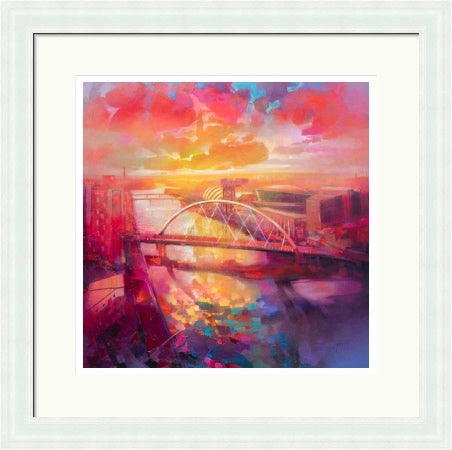 Clyde Arc Bridge by Scott Naismith framed signed limited edition Scottish landmark wall art print - alternate product image 4