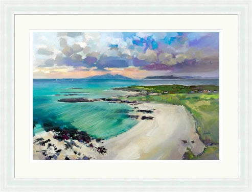 Eigg and Rhum from Sanna Bay by Scott Naismith framed signed limited edition Scottish landscape wall art print - alternate product image 4