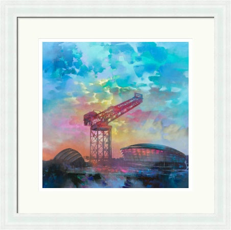 Finnestone Crane by Scott Naismith framed signed limited edition Scottish landscape wall art print - alternate product image 7