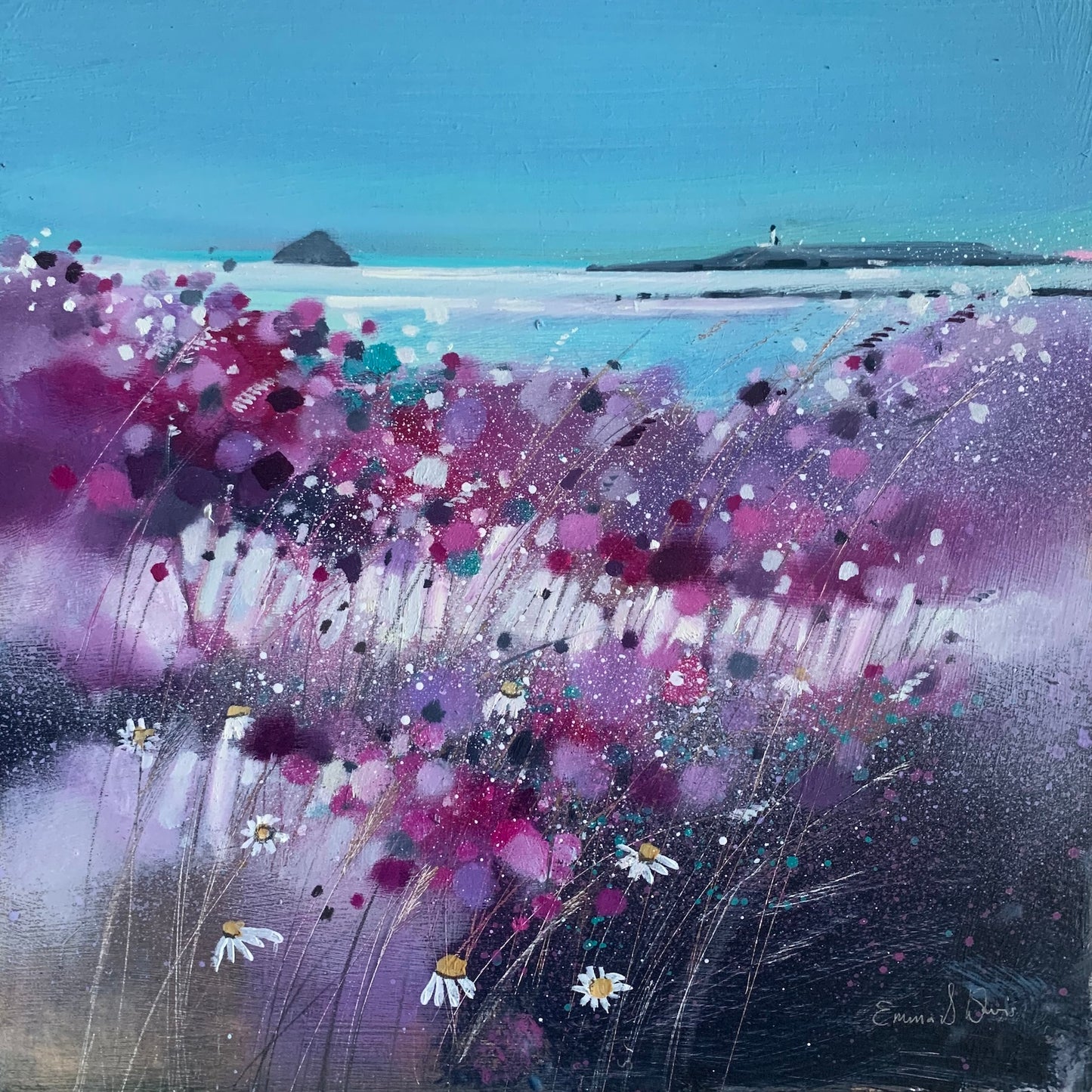 Wildflowers, Kildonan Arran by Emma S Davis