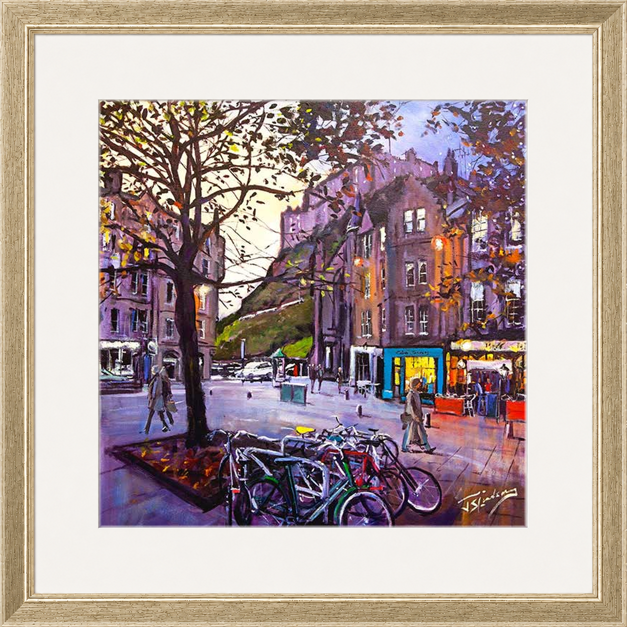 Evening Falls, Grassmarket Edinburgh by James Somerville Lindsay