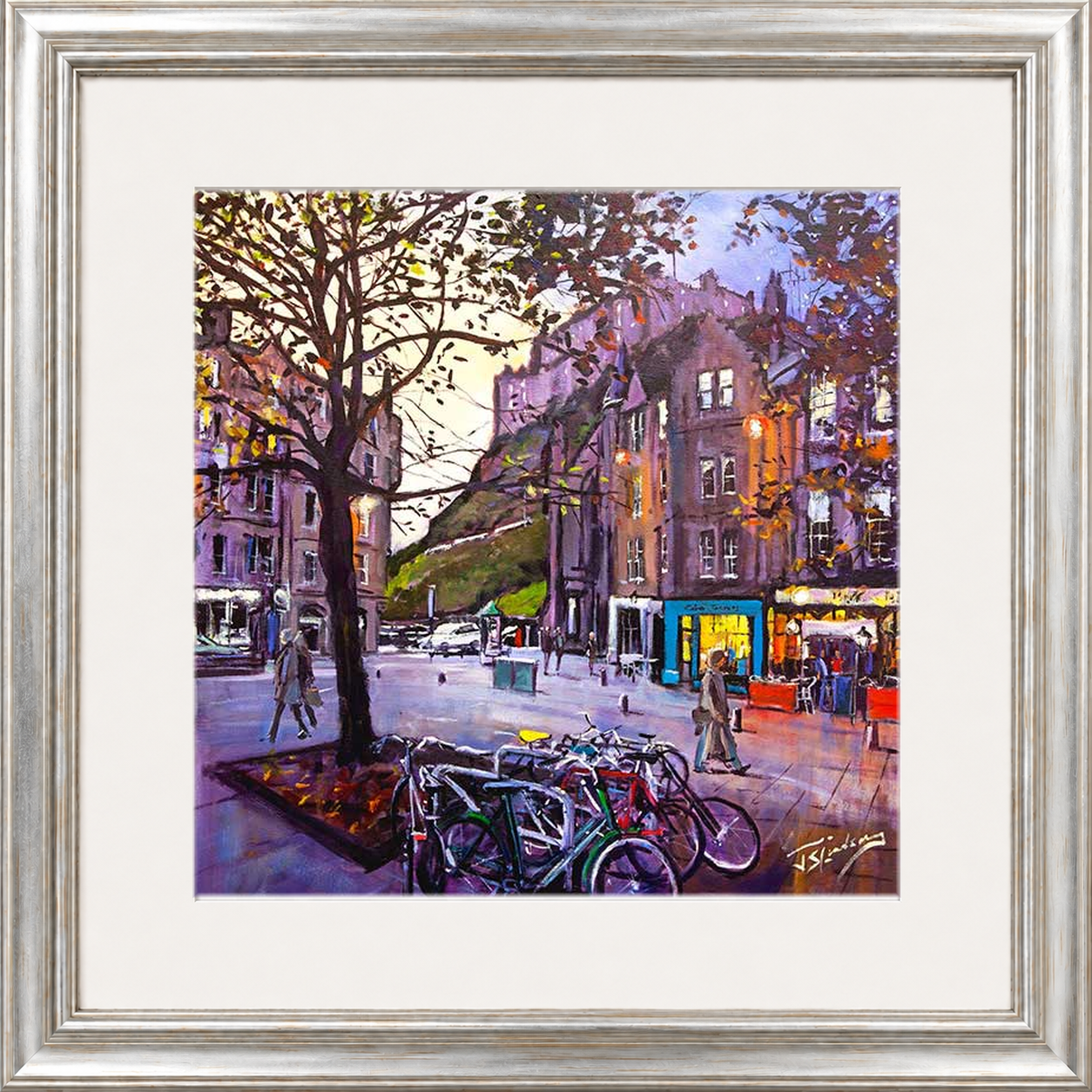 Evening Falls, Grassmarket Edinburgh by James Somerville Lindsay