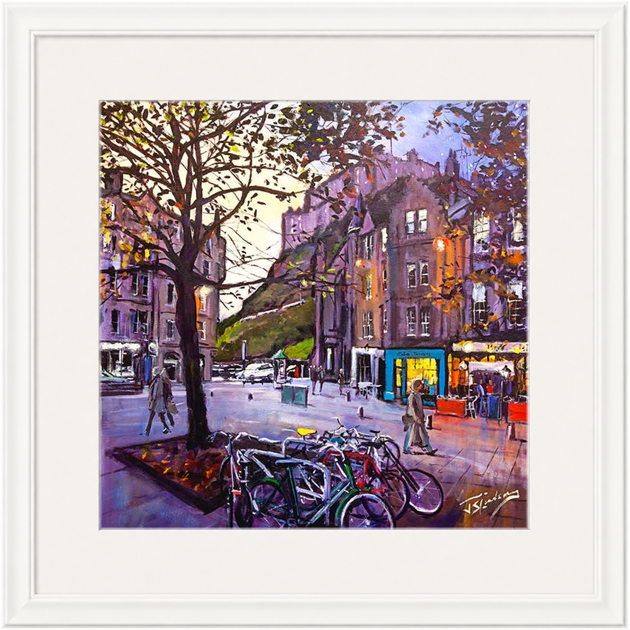 Evening Falls, Grassmarket Edinburgh by James Somerville Lindsay