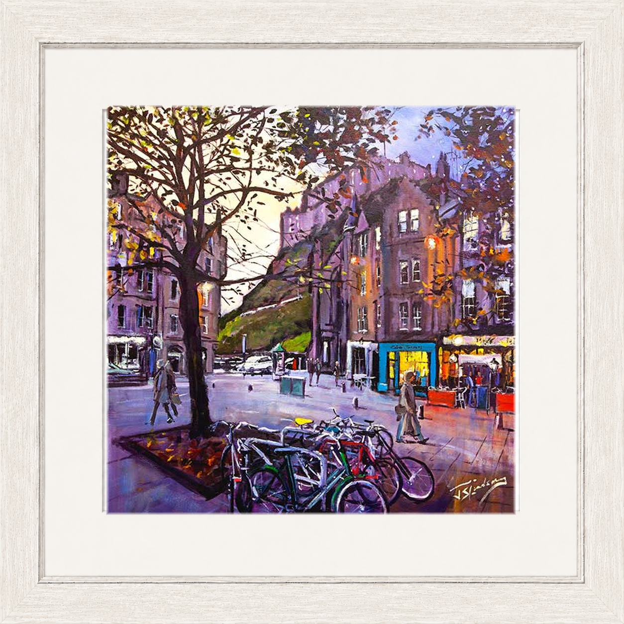 Evening Falls, Grassmarket Edinburgh by James Somerville Lindsay