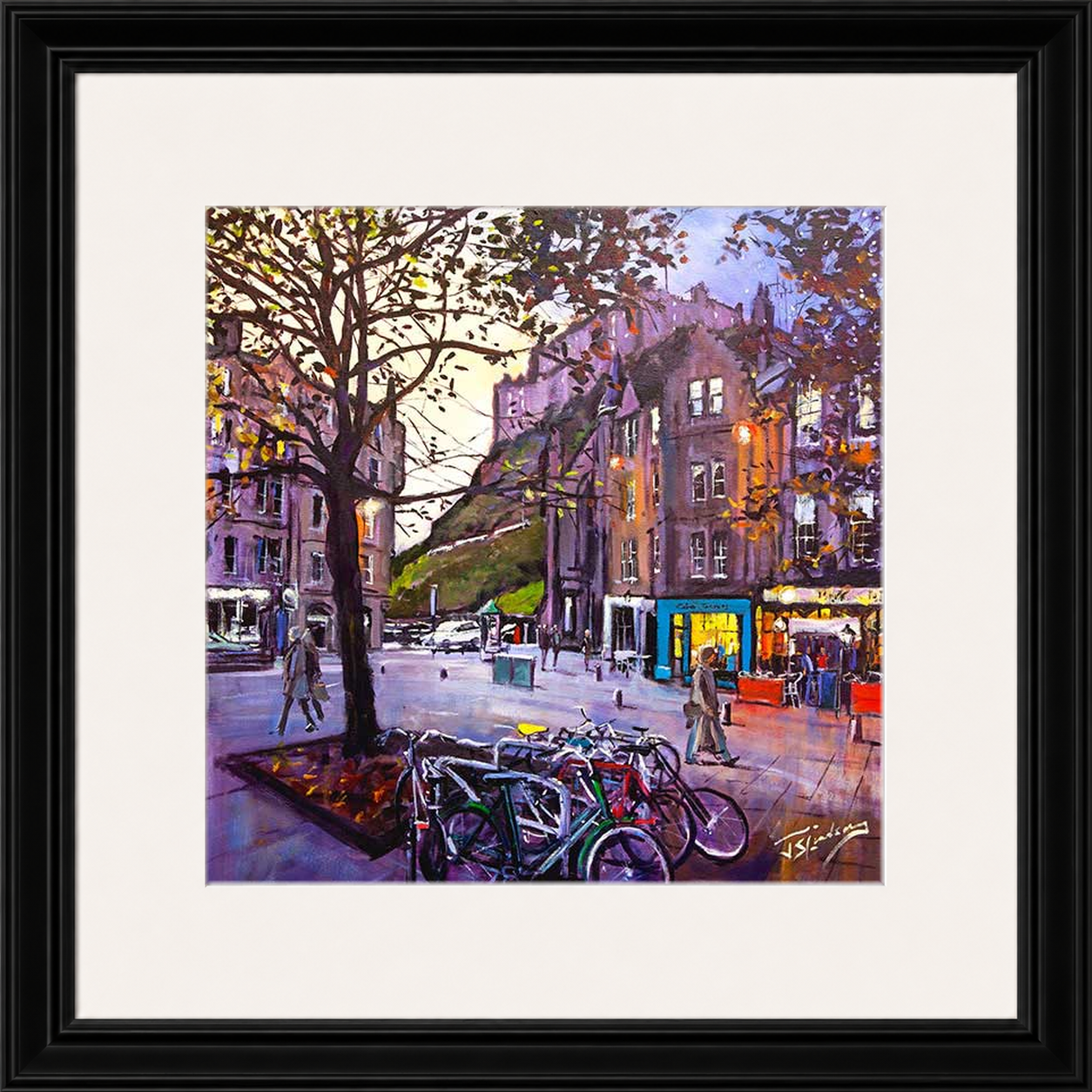 Evening Falls, Grassmarket Edinburgh by James Somerville Lindsay