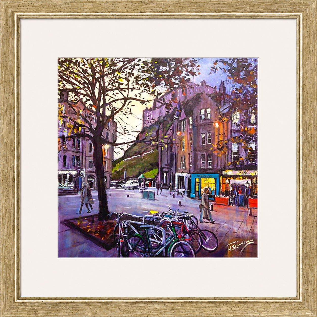 Evening Falls, Grassmarket Edinburgh by James Somerville Lindsay
