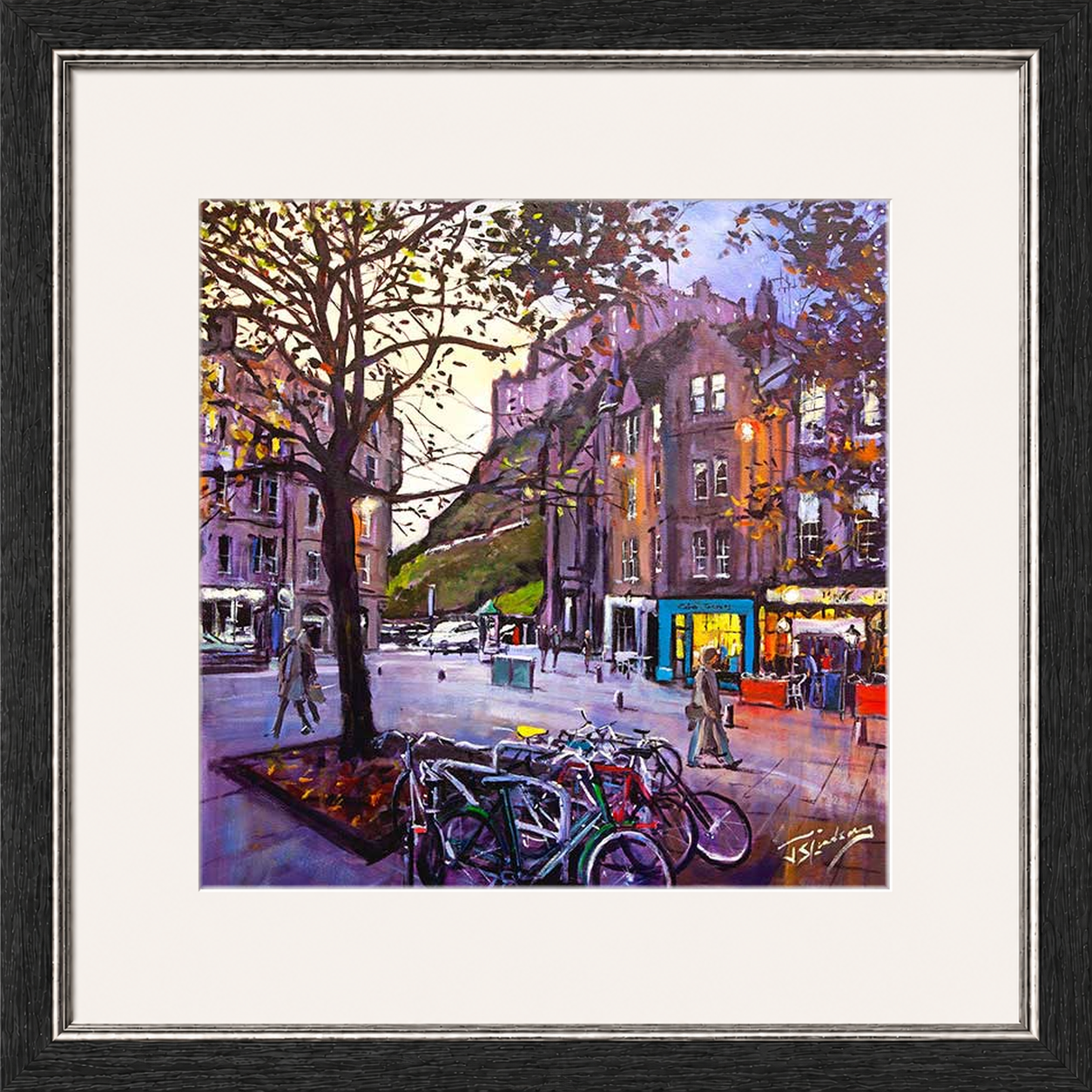 Evening Falls, Grassmarket Edinburgh by James Somerville Lindsay