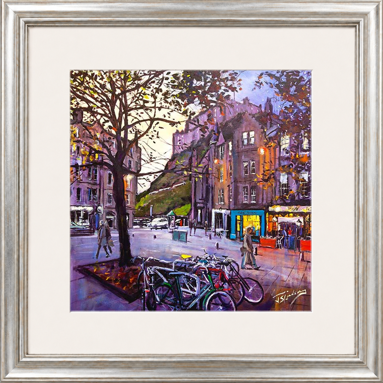 Evening Falls, Grassmarket Edinburgh by James Somerville Lindsay