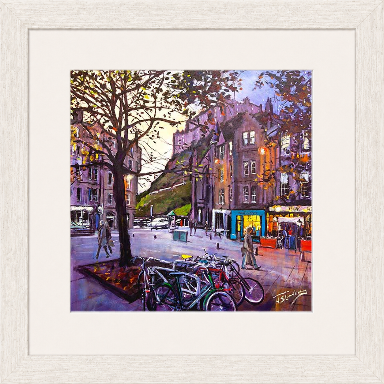 Evening Falls, Grassmarket Edinburgh by James Somerville Lindsay