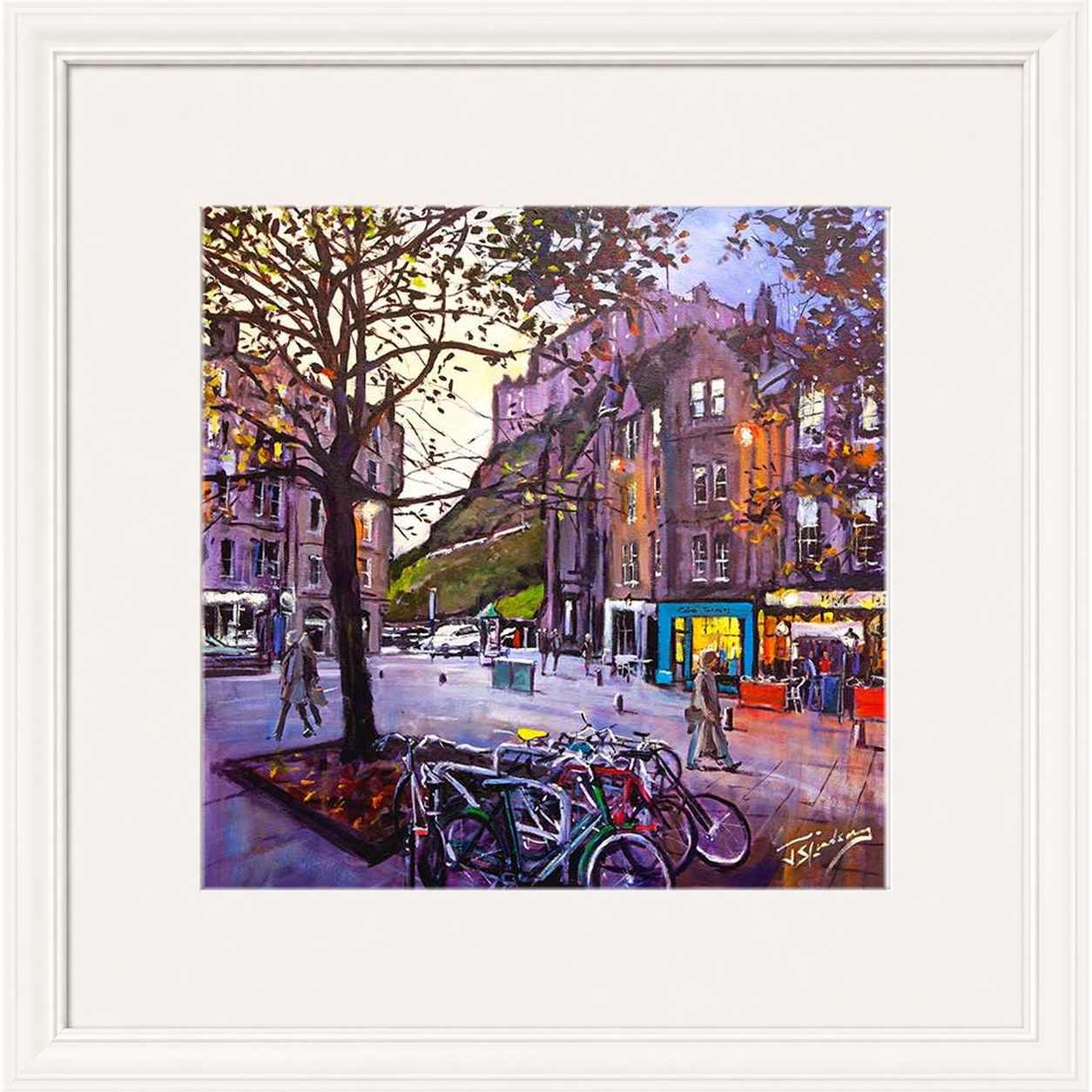 Evening Falls, Grassmarket Edinburgh by James Somerville Lindsay