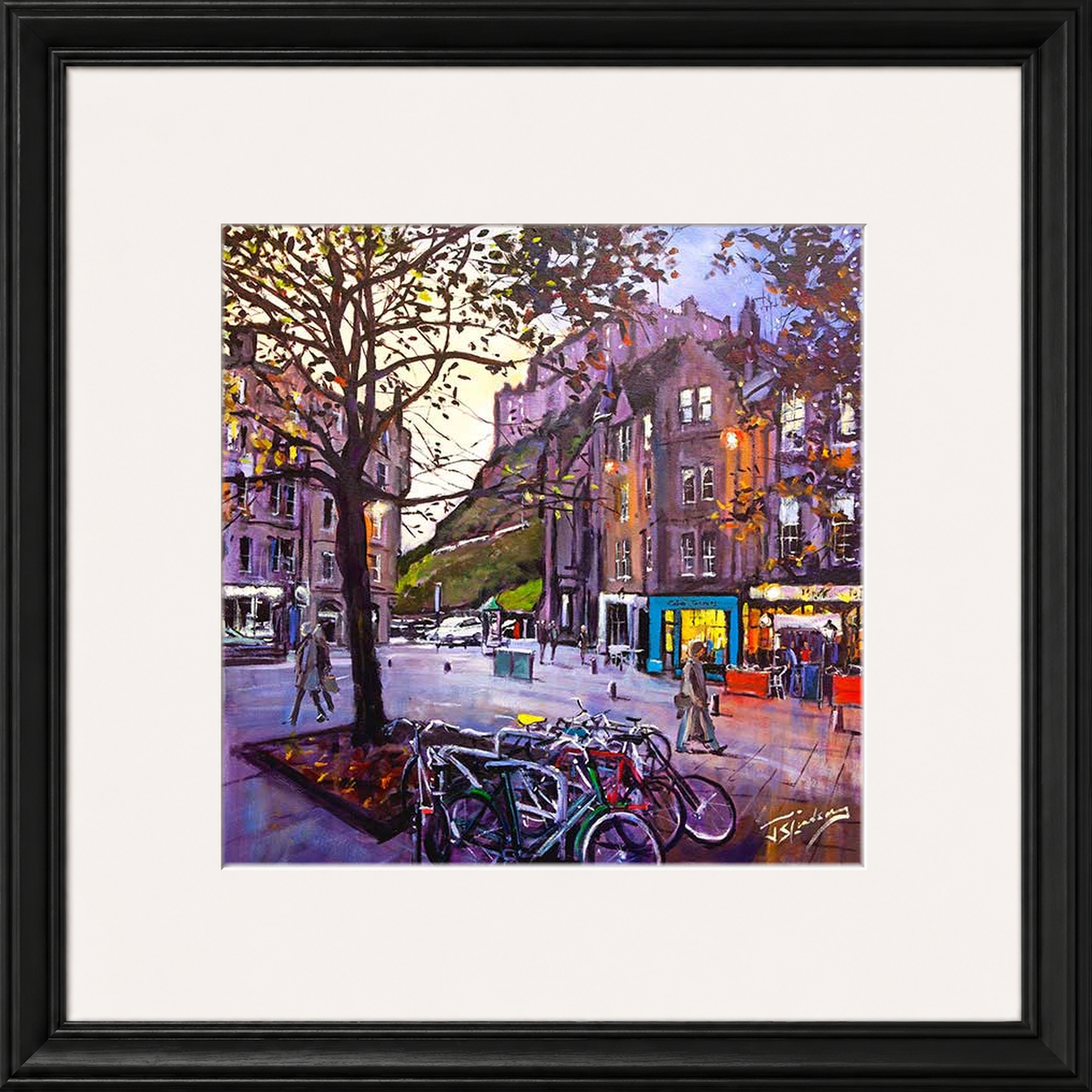 Evening Falls, Grassmarket Edinburgh by James Somerville Lindsay