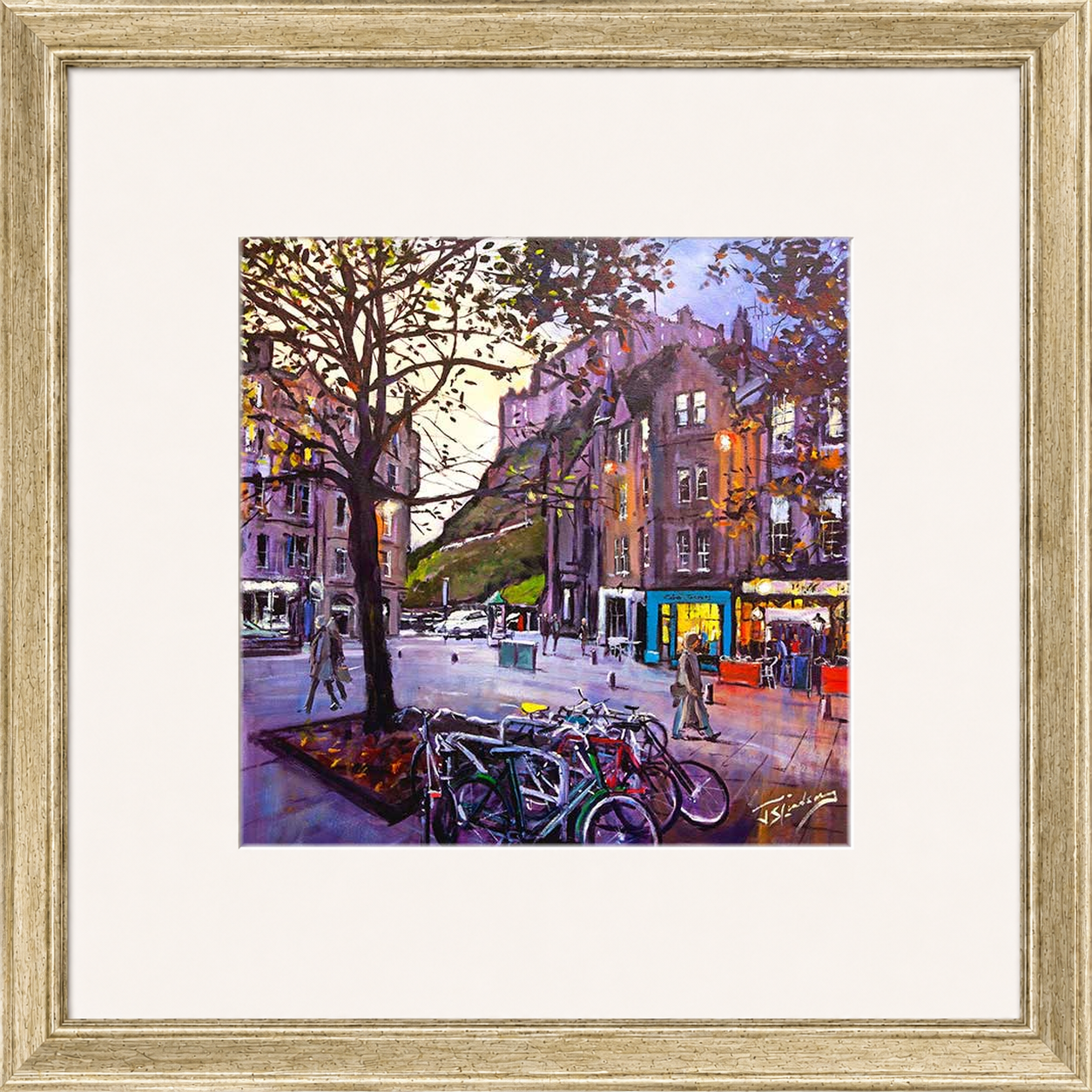 Evening Falls, Grassmarket Edinburgh by James Somerville Lindsay