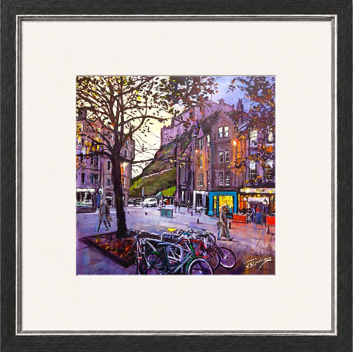 Evening Falls, Grassmarket Edinburgh by James Somerville Lindsay