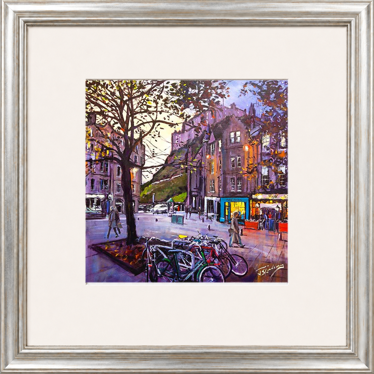 Evening Falls, Grassmarket Edinburgh by James Somerville Lindsay