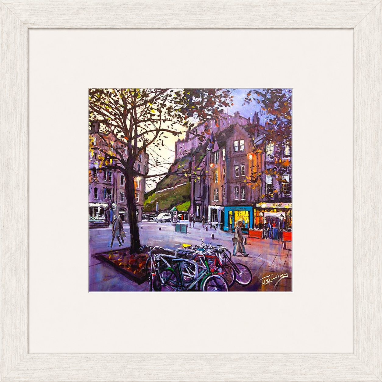Evening Falls, Grassmarket Edinburgh by James Somerville Lindsay