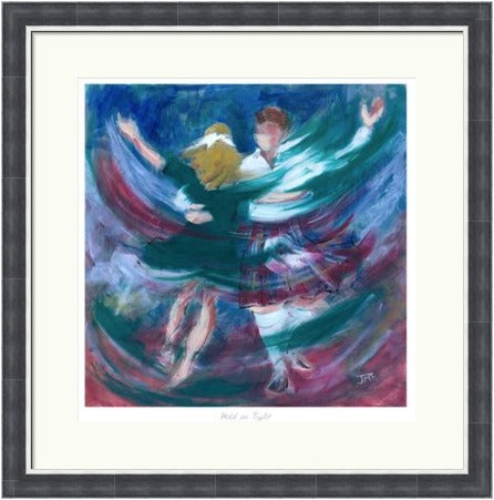 Hold on Tight Ceilidh Dancers by Janet McCrorie