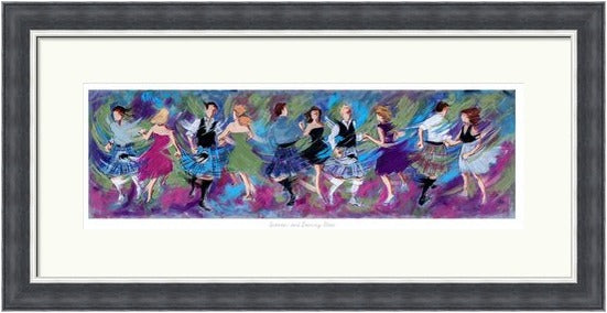 Sporrans and Dancing Shoes Ceilidh Dancers by Janet McCrorie