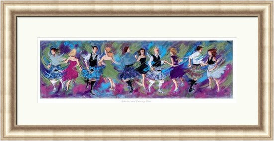 Sporrans and Dancing Shoes Ceilidh Dancers by Janet McCrorie