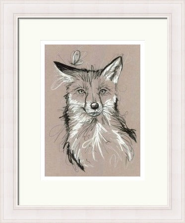 The Butterfly Effect Fox Art Print by Tori Ratcliffe