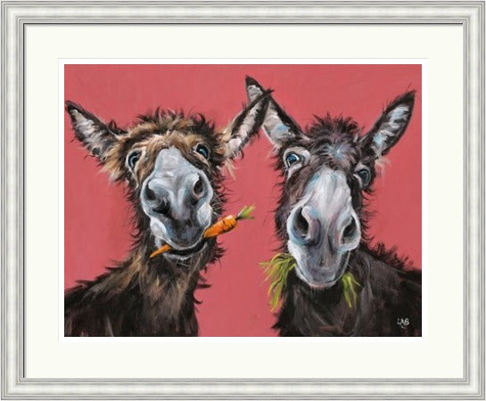 Humphrey & Bogart Donkey Print by Louise Brown