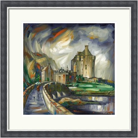 Wet Day at the Castle, Eilean Donan by Raymond Murray