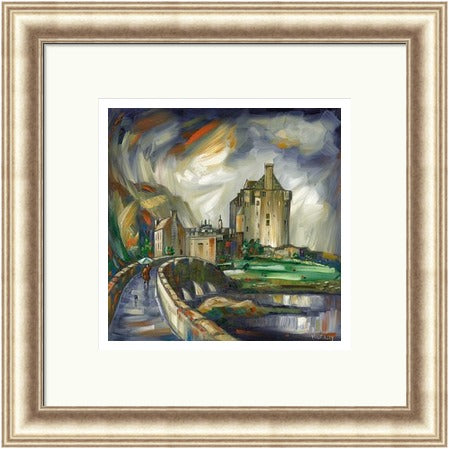 Wet Day at the Castle, Eilean Donan by Raymond Murray