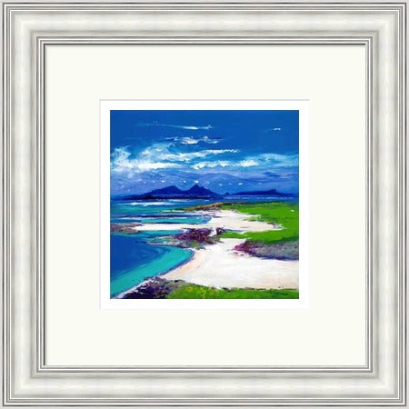 Summerlight, Sanna Bay, Ardnamurchan by John Lowrie Morrison (JOLOMO) Framed Art