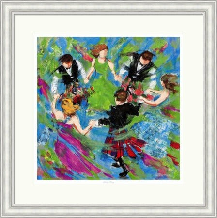 Spring Fling Ceilidh Dancers by Janet McCrorie