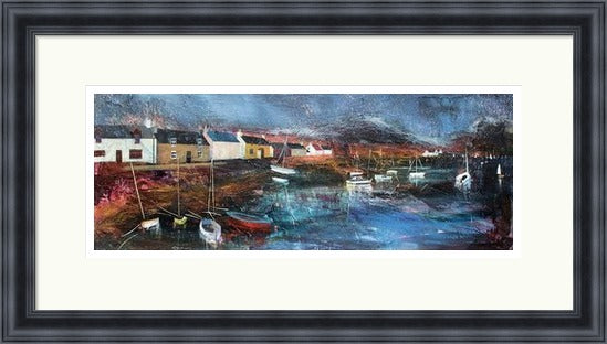 Sheltered Moorings Signed Limited Edition by Fiona Matheson