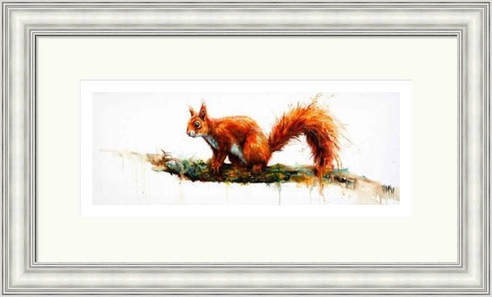 Balancing Act Squirrel Art Print (Limited Edition) by Georgina McMaster