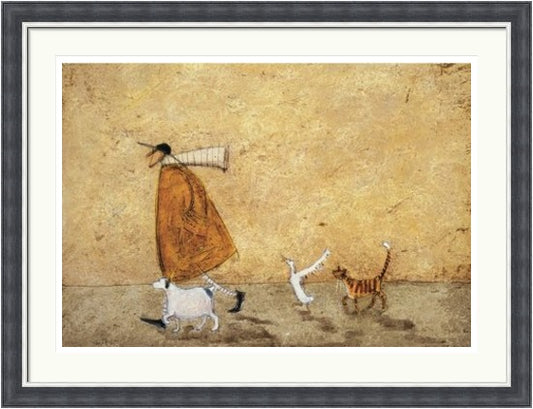 Ernest, Doris, Horace And Stripes by Sam Toft framed sam toft wall art print