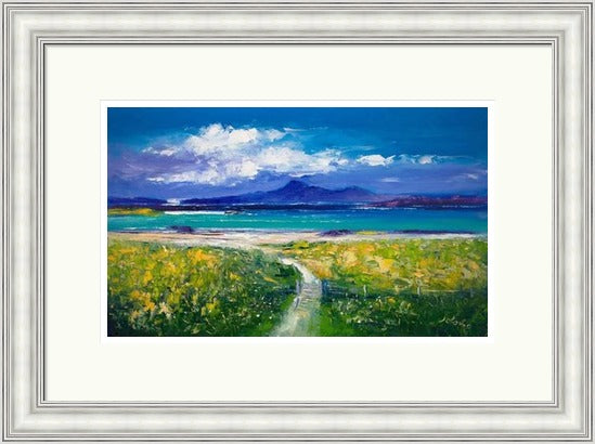 Through the Gate, Traigh Bhan, Iona by John Lowrie Morrison (JOLOMO) Framed Art